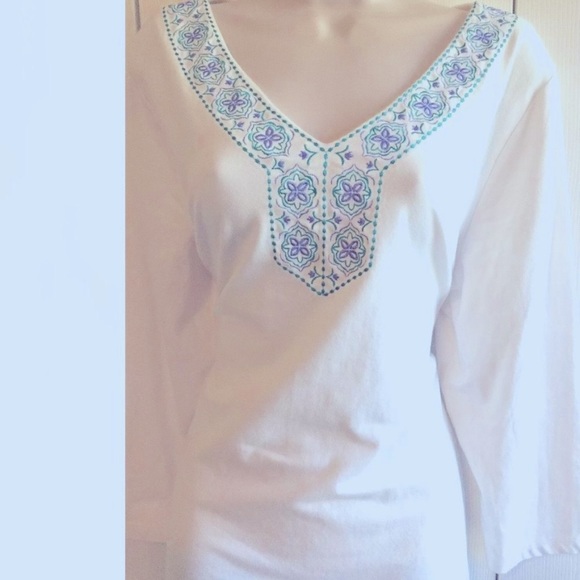 Toffee & Apple Tunic V-Neckline Blouse SZ XXL NWT - Picture 2 of 5